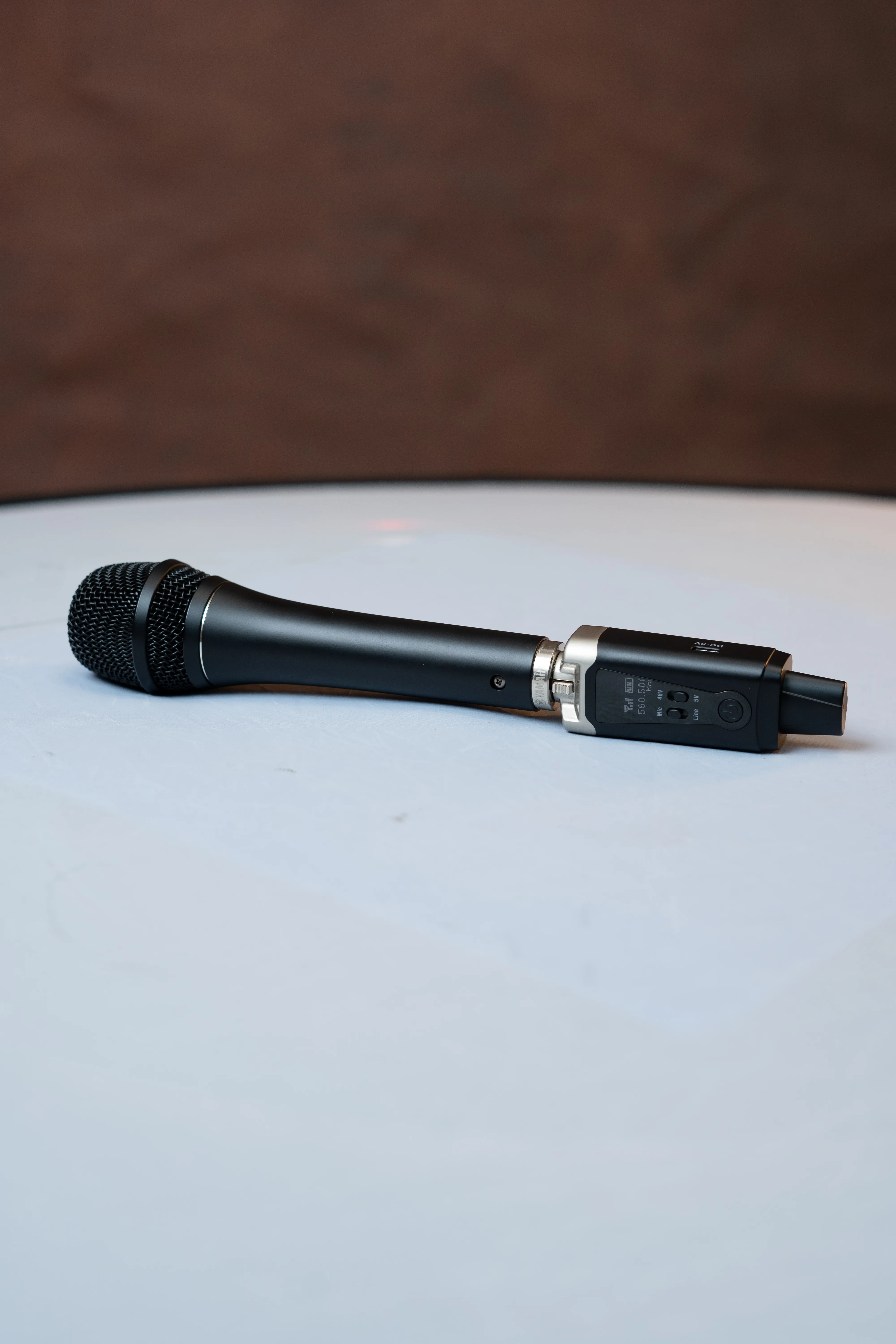 SV-700P system in professional use with wired microphone converted to wireless